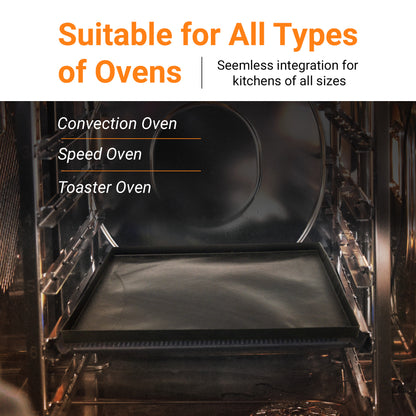 TCI-6028 PTFE Rapid Solid Oven EverBasket® 11"X 11"X 0.5" highly effective and safe for commercial/home cooking. Super easy to clean heavy duty and dishwasher safe. Elevates food quality.