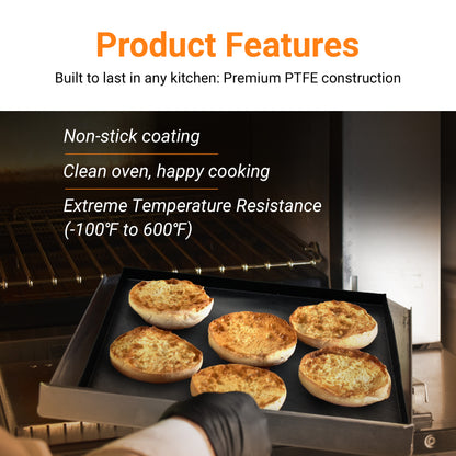 TCI-6028 PTFE Rapid Solid Oven EverBasket® 11"X 11"X 0.5" highly effective and safe for commercial/home cooking. Super easy to clean heavy duty and dishwasher safe. Elevates food quality.