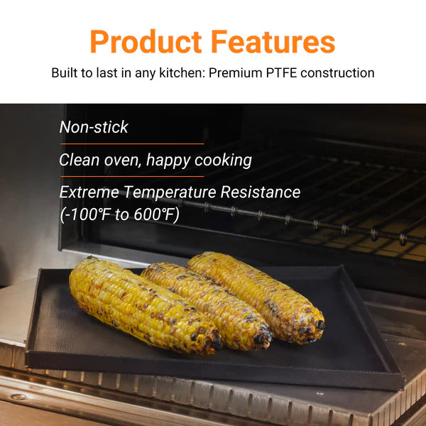 TCI-6028 PTFE Rapid Solid Oven EverBasket™ 11"X 11"X 0.5" highly effective and safe for commercial/home cooking. Super easy to clean heavy duty and dishwasher safe. Elevates food quality.